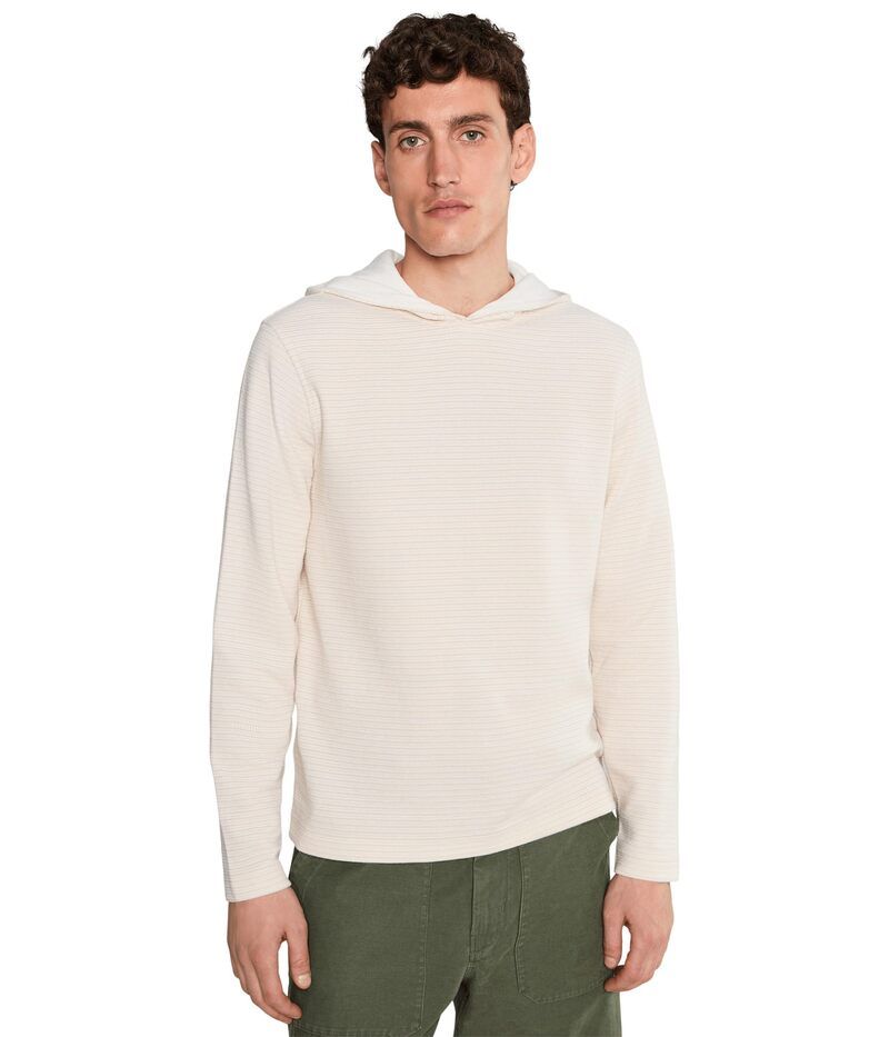 ヴィンス メンズ アウター パーカー・スウェット Vince Double Face Pull Over Hoodie Baja SandNatur サンド