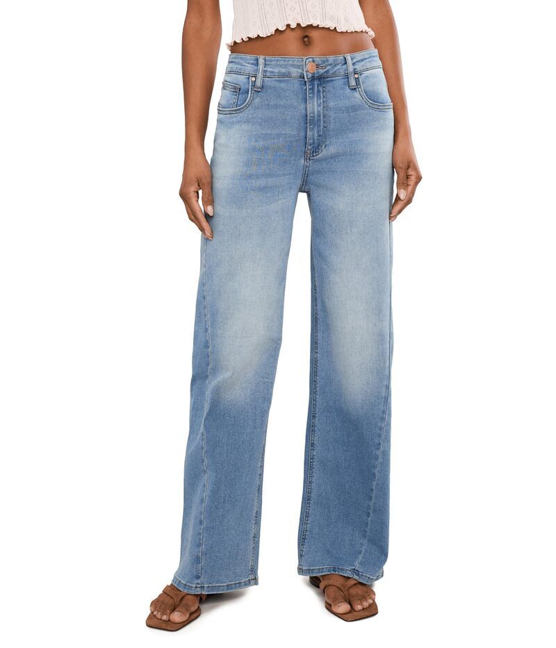 カットフロムザクロス レディース ボトムス デニムパンツ ワイドレッグ Kut From The Kloth Jean HighRise Wide Leg Loveliness