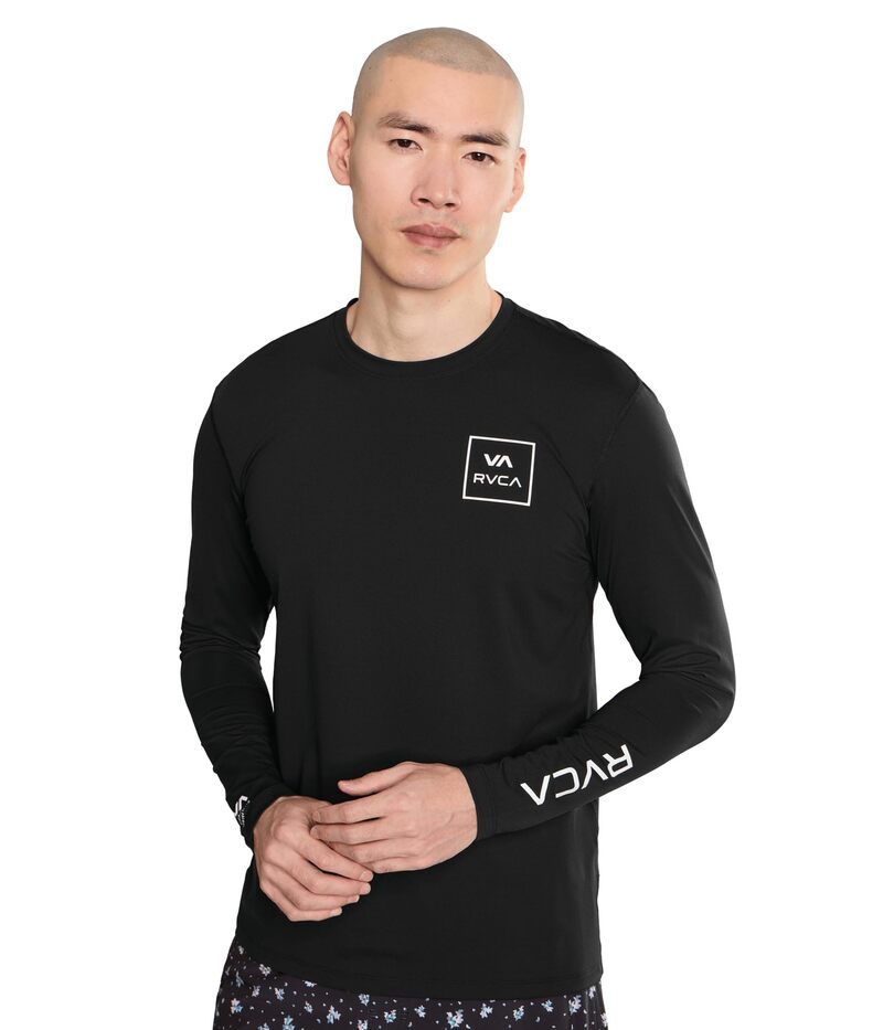 ルーカ メンズ トップス シャツ Rvca Surf Shirt Long Sleeve Black ブラック