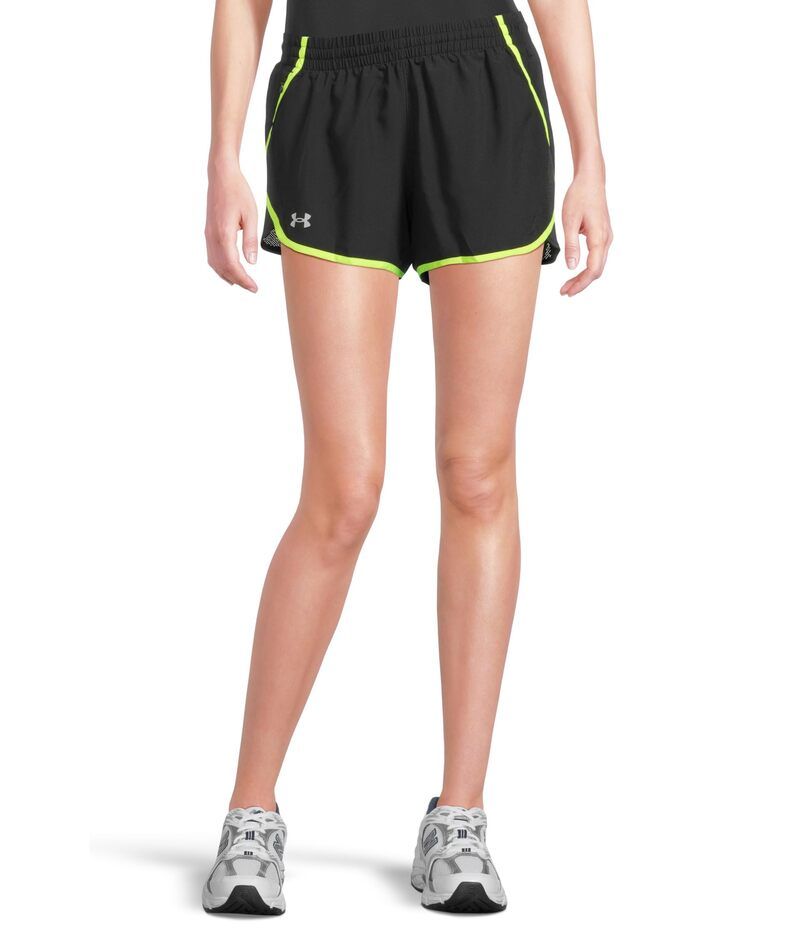 アンダーアーマー レディース ボトムス ハーフパンツ・ショーツ ショートパンツ Under Armour Fly By Shorts BlackHighVis ブラック