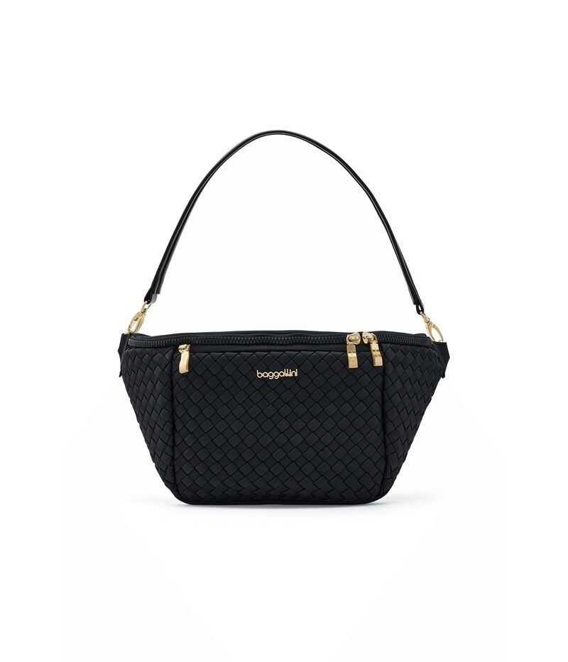バッガリーニ レディース バッグ Baggallini Stanton Woven Crossbody Black Woven Twi ブラック