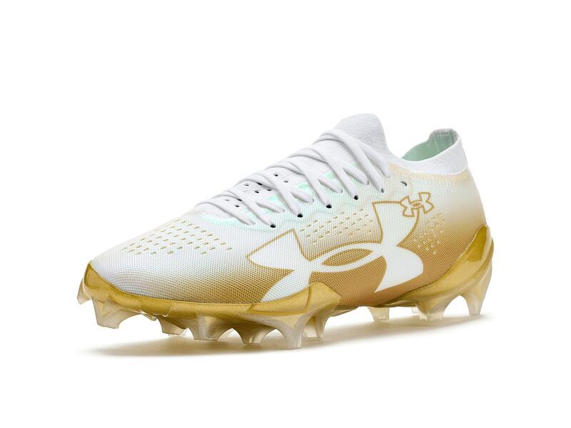 アンダーアーマー メンズ シューズ スニーカー Under Armour Blur Pro Football Cleats WhiteMetallic ホワイト