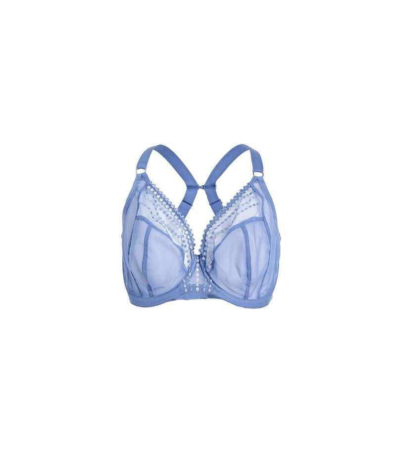 エロミ レディース アンダーウェア ブラジャー Elomi Matilda Underwire Plunge Bra Lunar Blue ブルー