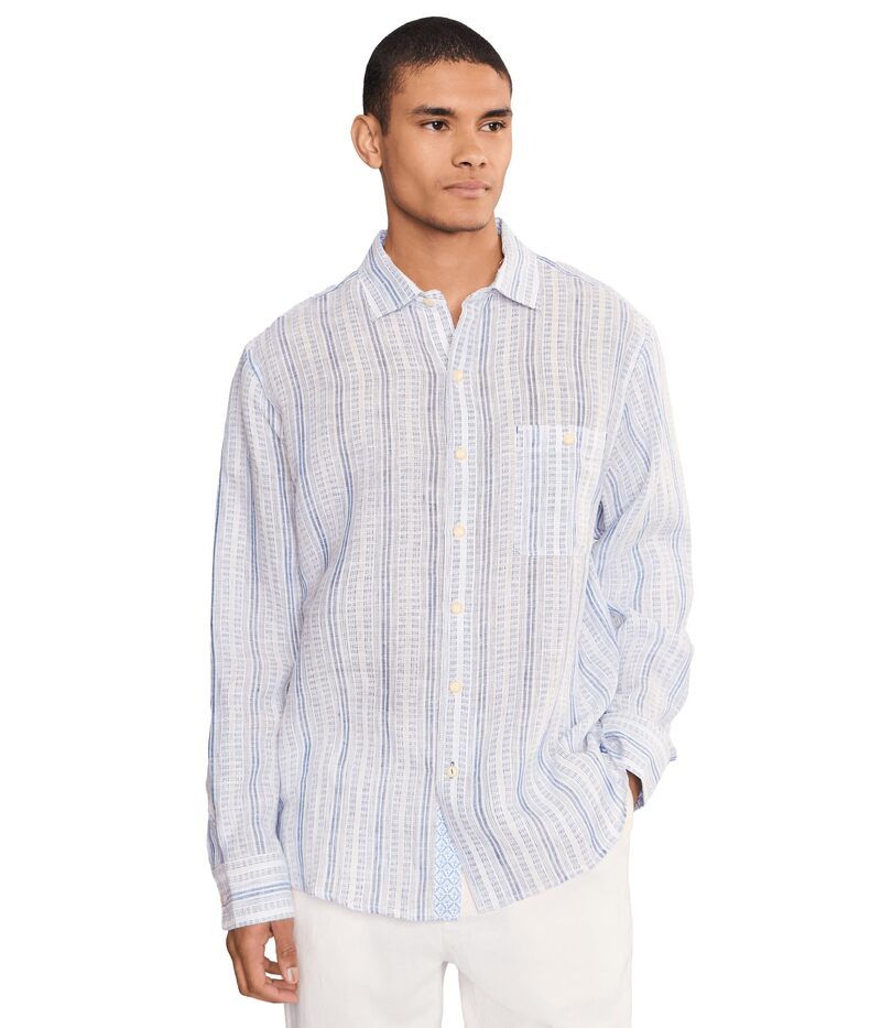 トッミーバハマ メンズ トップス シャツ Tommy Bahama Blue Royal Stripe Infinity Sky ブルー