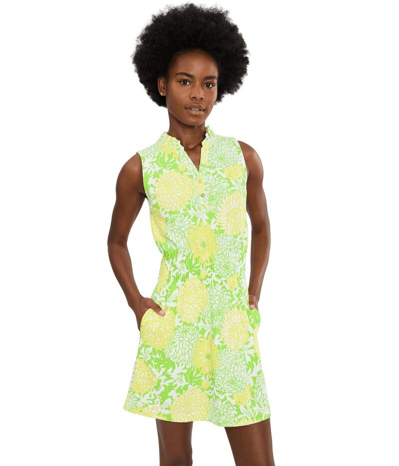 リリーピュリッツァー レディース トップス ワンピース ノースリーブ Lilly Pulitzer Love Active Sleeveless Dress Crocodile Green グリーン