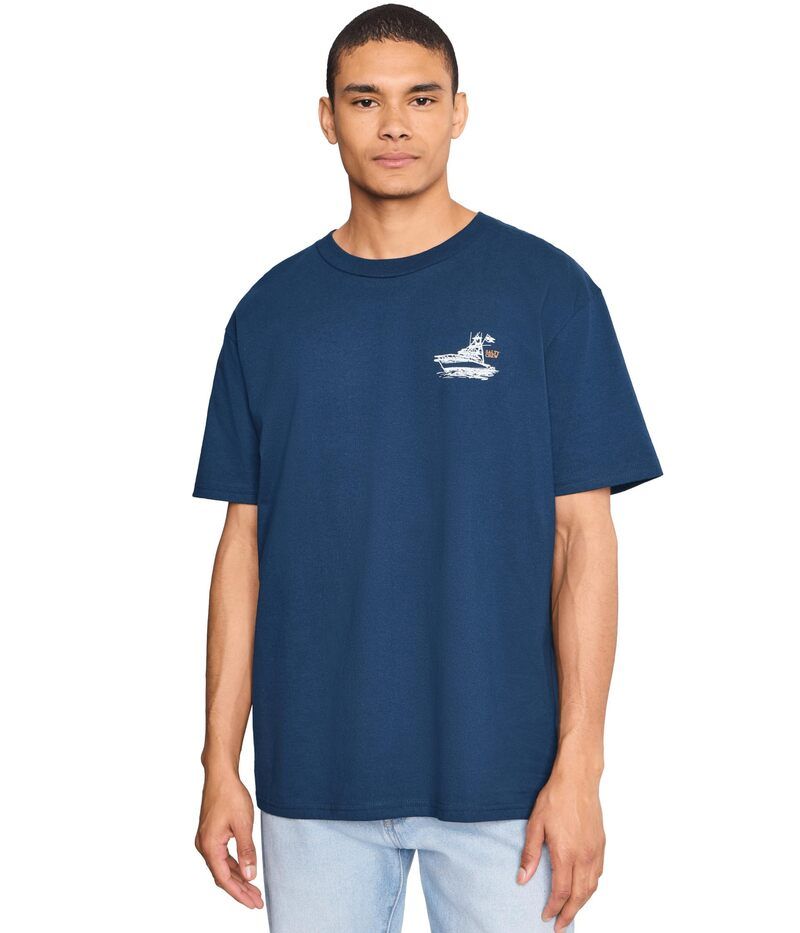 ソルティークルー メンズ トップス シャツ Salty Crew On Board Classic Short Sleeve Tee Navy ネイビー