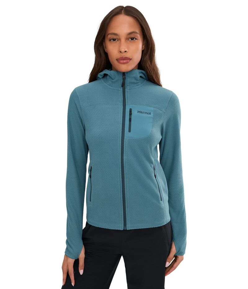 マーモット レディース アウター ニット・セーター フリース パーカー Marmot Airfleece Hoodie Summer Storm