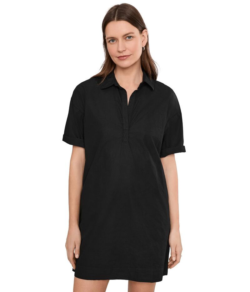 マイケルスターズ レディース トップス ワンピース シャツ Michael Stars Emmeline Poplin Shirtdress Black ブラック