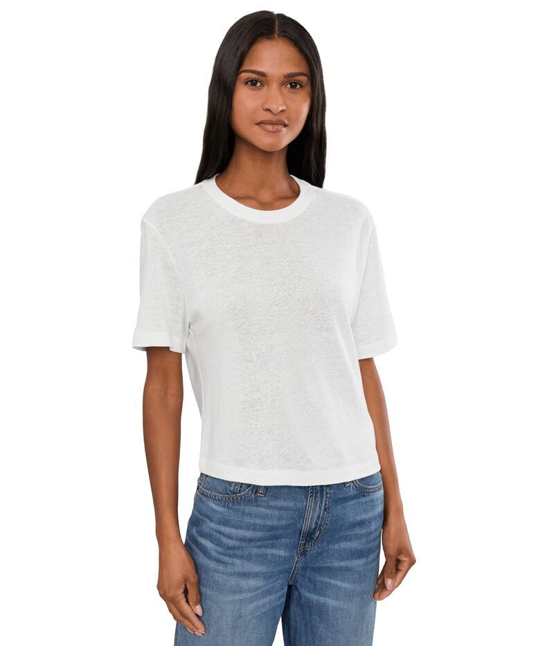 エージージーンズ レディース トップス シャツ Ag Jeans Charlie Relaxed Short Sleeve Crew Tee Powder