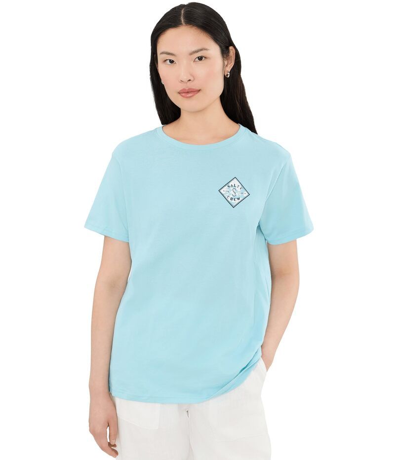 ソルティークルー レディース トップス シャツ Salty Crew Tippet Boyfriend Tee Aquamarine