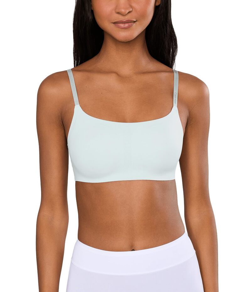 カルバン クライン アンダーウェア レディース ブラジャー Calvin Klein Underwear Invisibles Microfiber Lightly Lined Bralette Sky Gray グレー