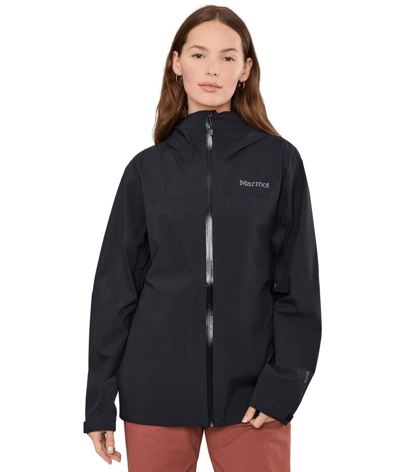 マーモット レディース アウター コート ジャケット Marmot Precip Evo Flex Jacket Black ブラック