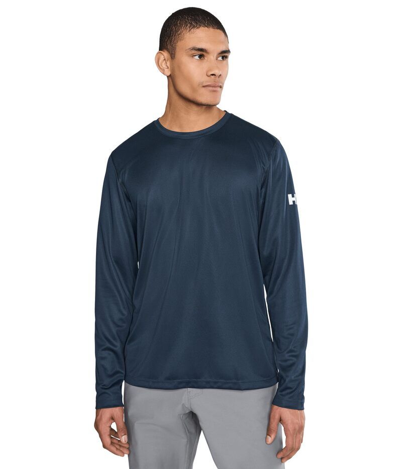 ヘリーハンセン メンズ トップス シャツ Helly Hansen HH Tech Crew Long Sleeve 20 Navy ネイビー