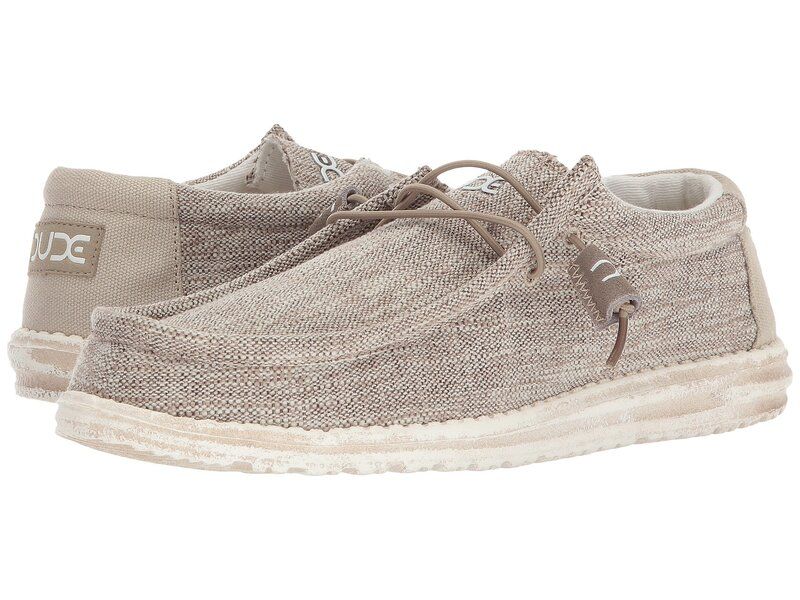 ヘイデュード メンズ シューズ スリッポン・ローファー Hey Dude Wally Woven Beige ベージュ