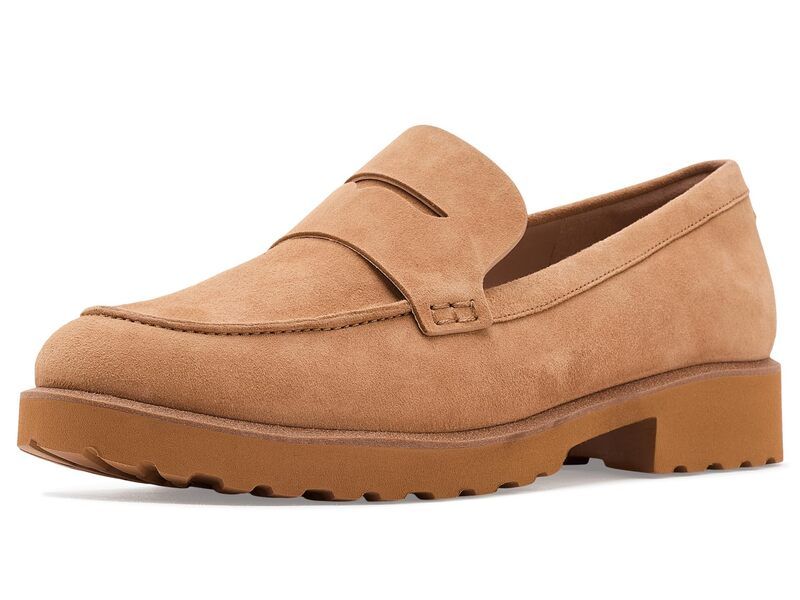 コールハーン レディース シューズ スリッポン・ローファー Cole Haan Gwendolyn Penny Loafers Biscuit Suede