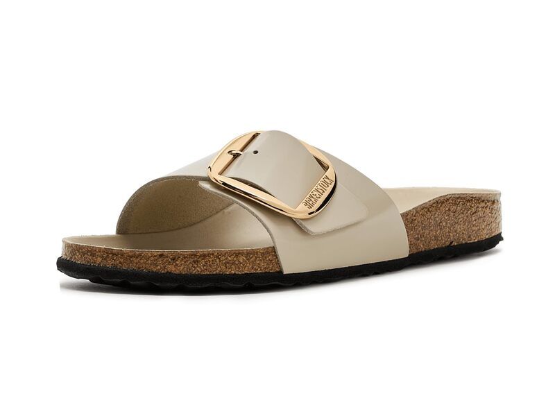 ビルケンシュトック レディース シューズ サンダル Birkenstock Madrid Big Buckle High Shine Oyster
