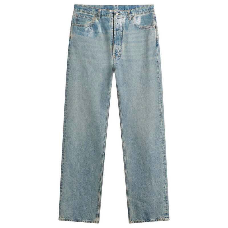 マルタンマルジェラ メンズ ボトムス デニムパンツ ジーンズ Maison Margiela Taped Waist Denim Jeans Ice Blue ブルー