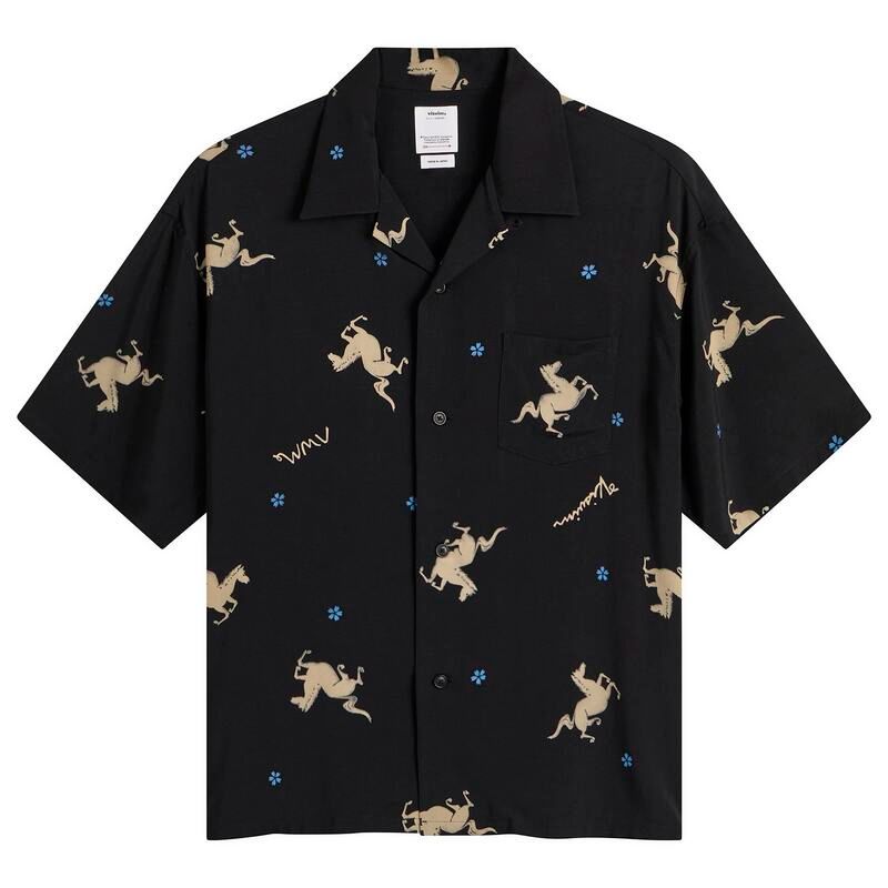 ビズビム メンズ トップス シャツ Visvim Crosby Short Sleeve Shirt Black ブラック