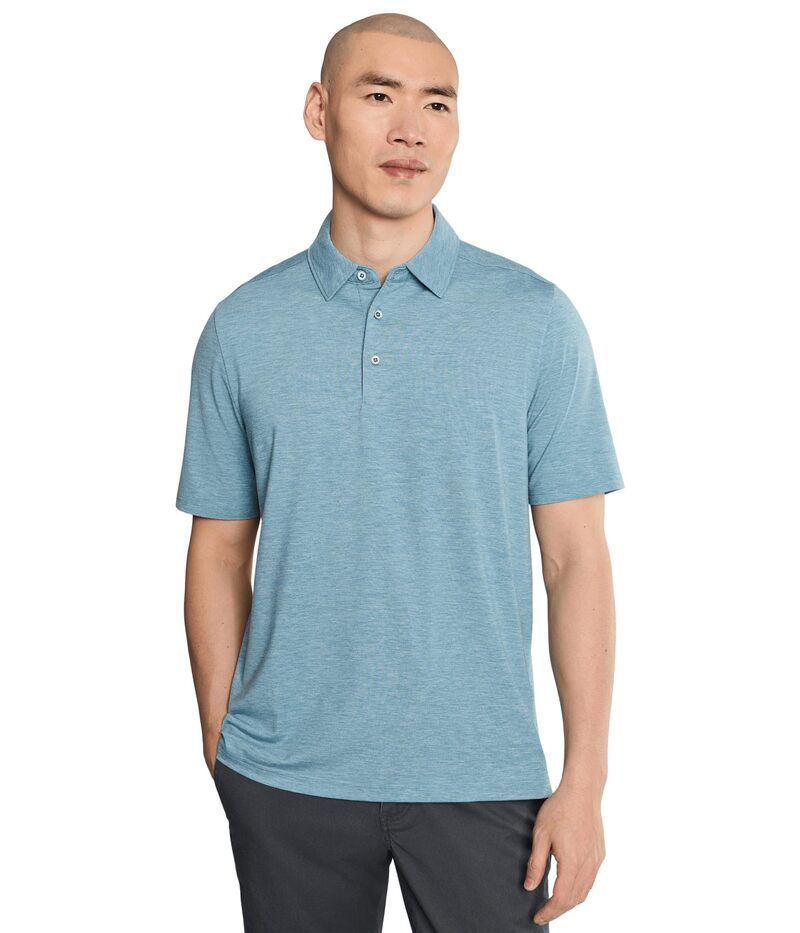 ジョンストンアンドマーフィー メンズ トップス シャツ Johnston Murphy Xc Apex Performance Polo Green Heather ヘザー