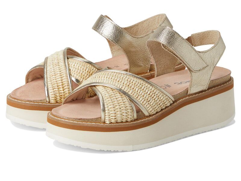 ナオト レディース シューズ スニーカー Naot Pavlova Radiant Gold LeatherBlonde Raffia ゴールド