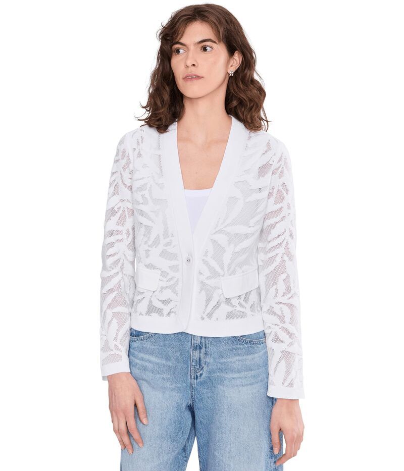 ニックプラスゾーイ レディース アウター コート レース ジャケット NICZOE Garden Lace Jacket Paper White ホワイト