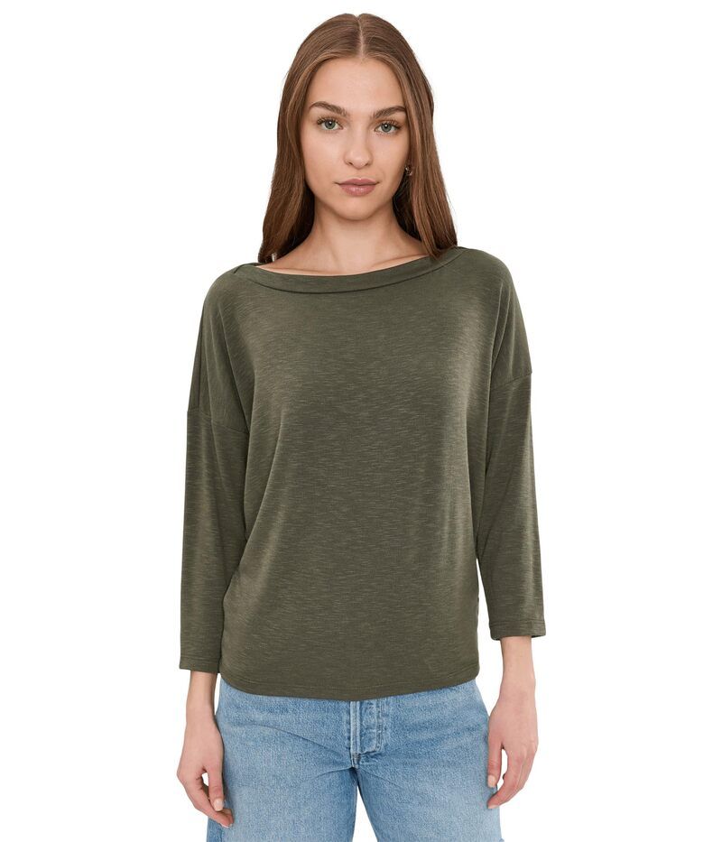 マイケルスターズ レディース トップス シャツ Michael Stars Clara 34 Sleeve OnOff Shoulder Caper