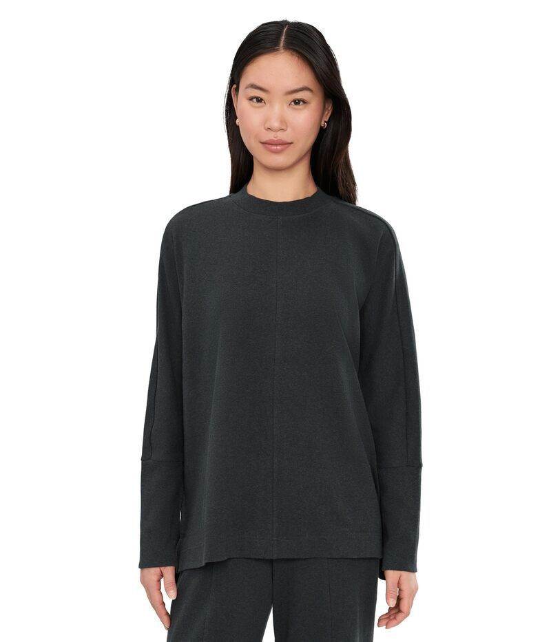 パクト レディース アウター ニット・セーター PACT Airplane Long Sleeve Poncho Charcoal Heather チャコール