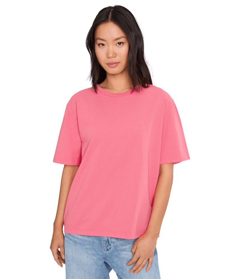 マイケルスターズ レディース トップス シャツ Michael Stars Kennedy Boyfriend Tee Dragonfruit