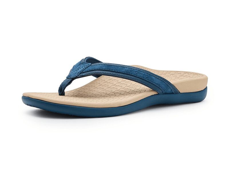 バイオニック レディース シューズ サンダル Vionic Tide 20 Dark Denim Leat デニム