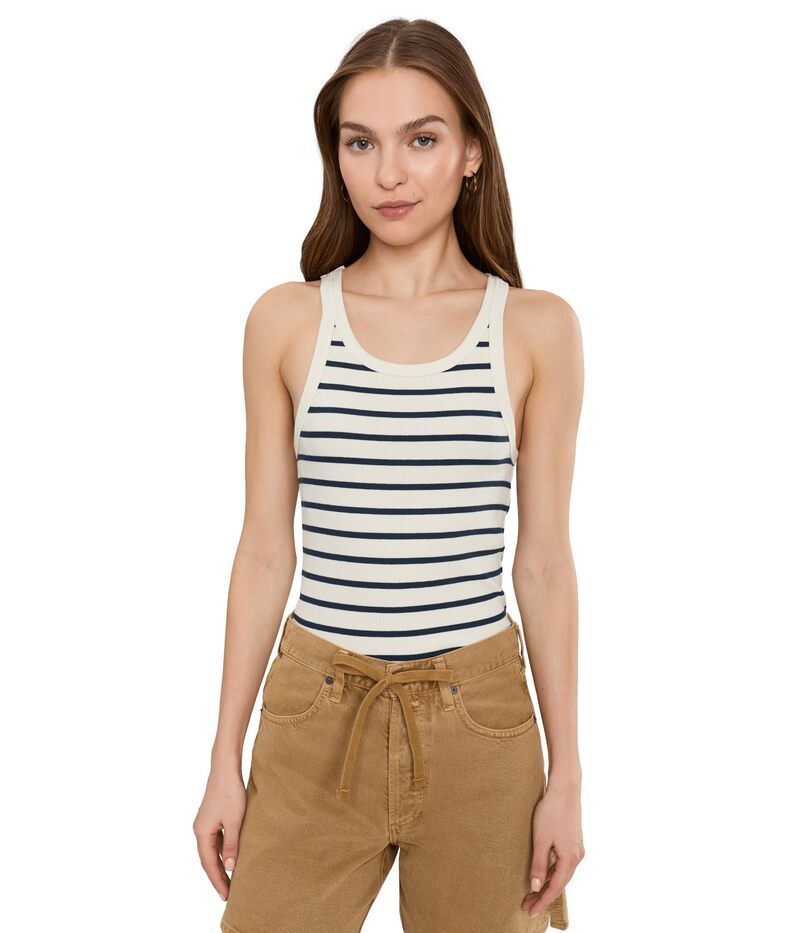 ファレティ レディース トップス シャツ Faherty Surfside Rib Tank Salt Air Stripe ストライプ