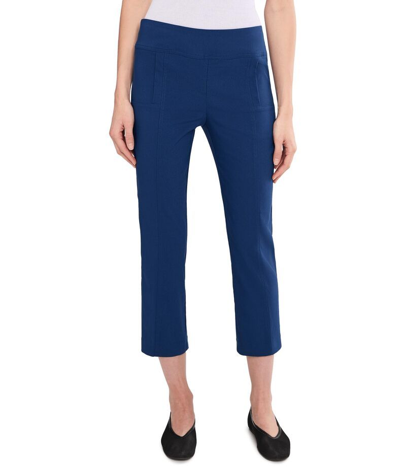エリオットローレン レディース ボトムス カジュアルパンツ Elliott Lauren Control Stretch Cropants with Vertical Faux Pocket Detail French Navy ネイビー
