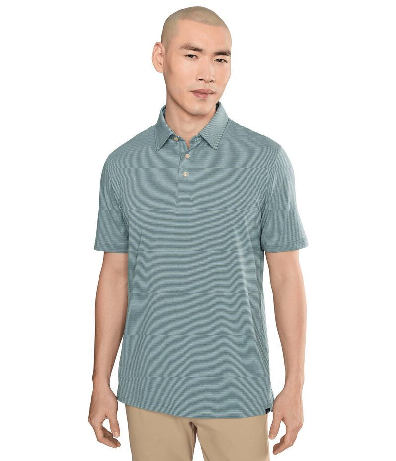 ファレティ メンズ トップス シャツ Faherty Short Sleeve Movement Polo Aspen River Str