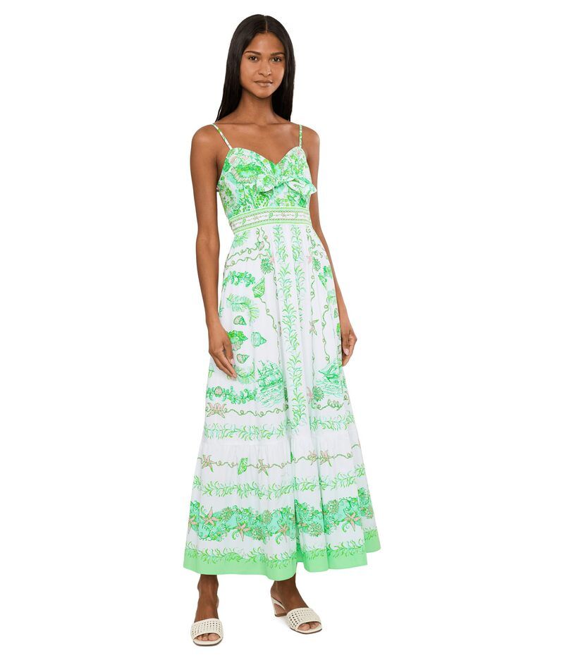 リリーピュリッツァー レディース トップス ワンピース マキシ Lilly Pulitzer Janae Maxi Dress Resort White Sh ホワイト