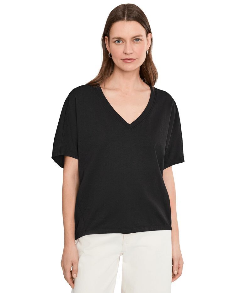 マイケルスターズ レディース トップス シャツ Vネック Michael Stars Freya Easy VNeck Top Black ブラック