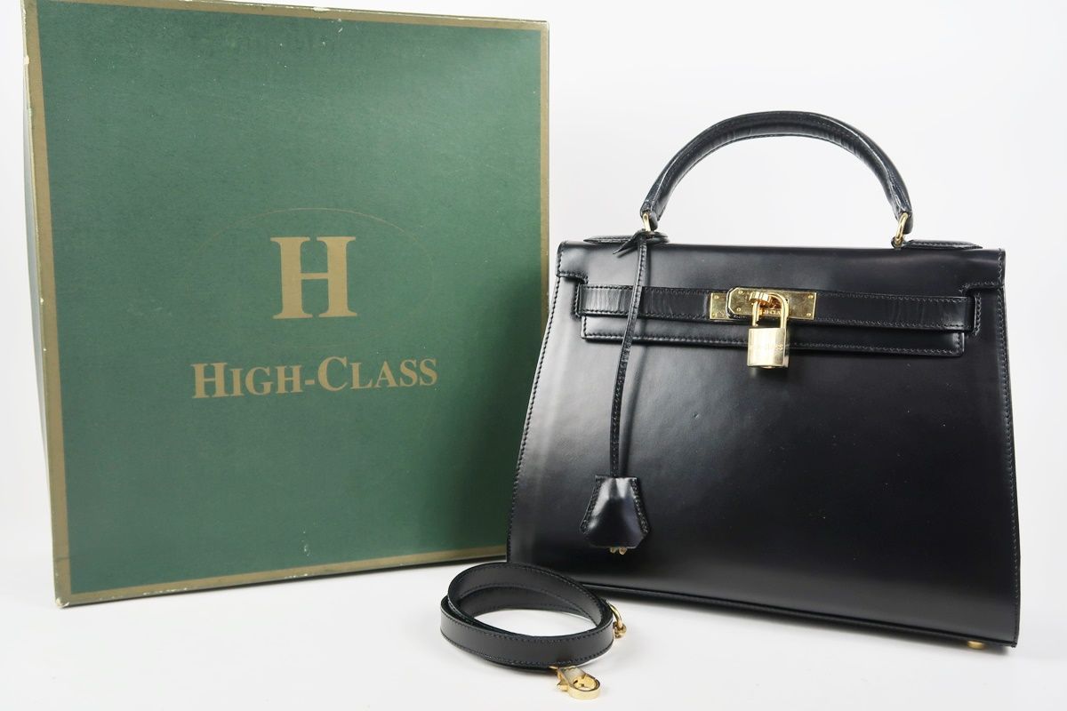 HIGH CLASS ハイクラス 2way ハンドバッグ ショルダーバッグ 黒 美品】HIGH CLASS ハイクラス 2WAYショルダー ハンドバッグ ブラック