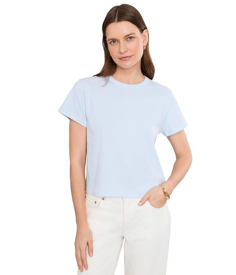 リラピー レディース トップス シャツ Lilla P Organic Boxy Tee Hydrangea