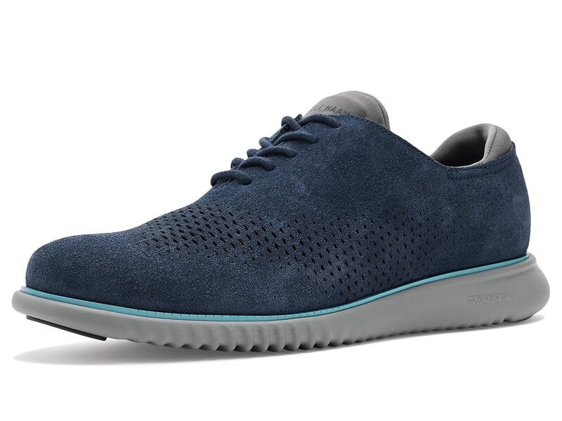 コールハーン メンズ シューズ オックスフォード レザー Cole Haan 2Zerogrand Casualightweight Leather Laser Wing Tip Oxfords Navy Blazer Sue ネイビー