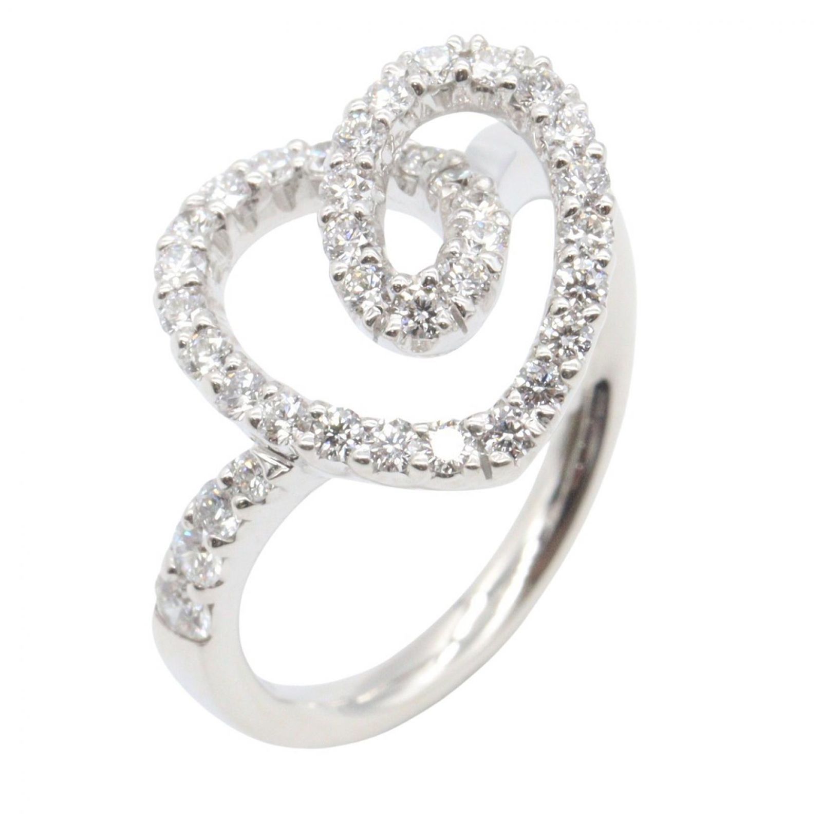 ジュエリー JEWELRY リング・指輪 ダイヤモンド リング ﾀﾞｲﾔ 5.1g #12 K18WG（ホワイトゴールド） ダイヤモンド リング レディース Used A
