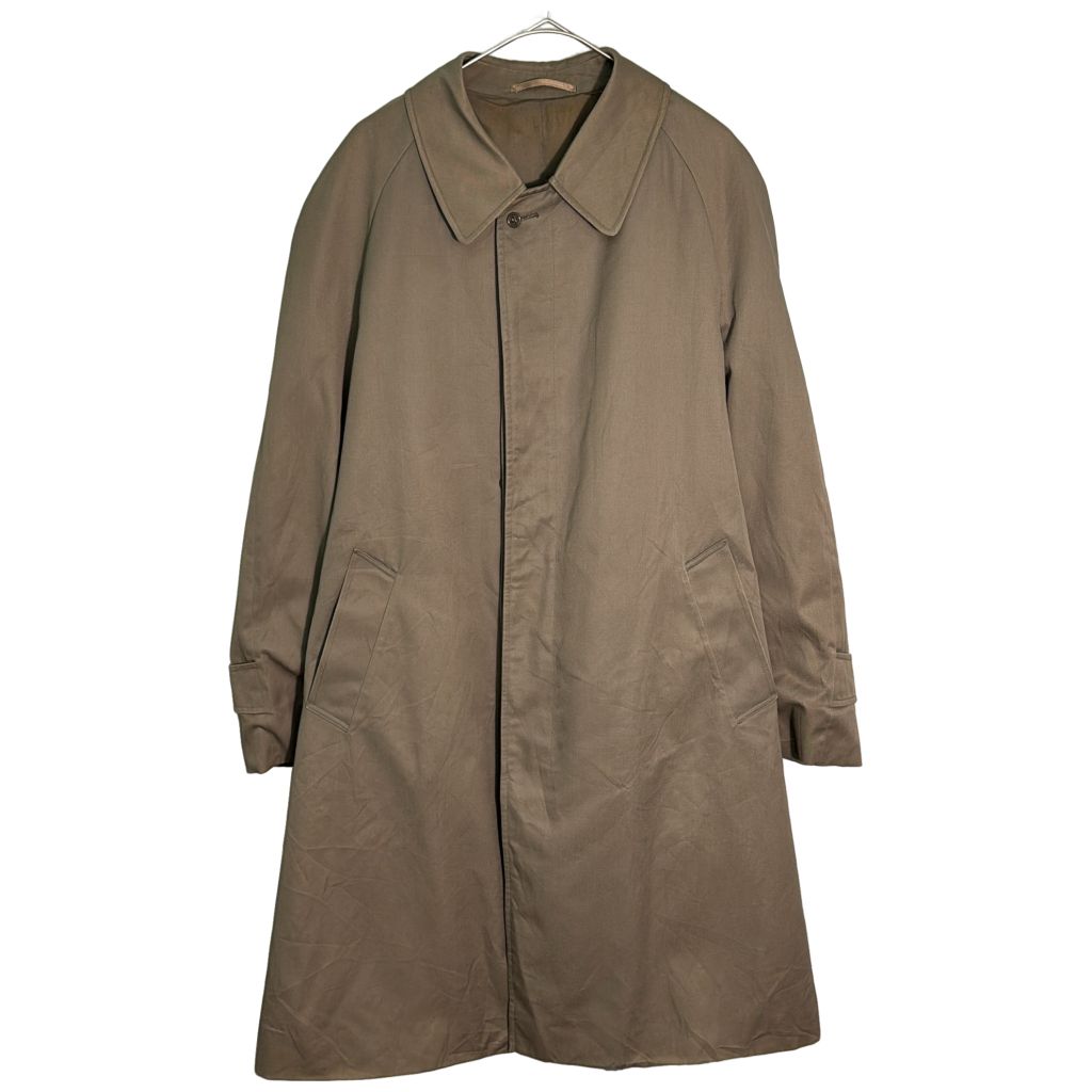 Aquascutum アクアスキュータム ステンカラーコート ユーロ ベージュ(メンズ L相当)中古 古着 Y2002