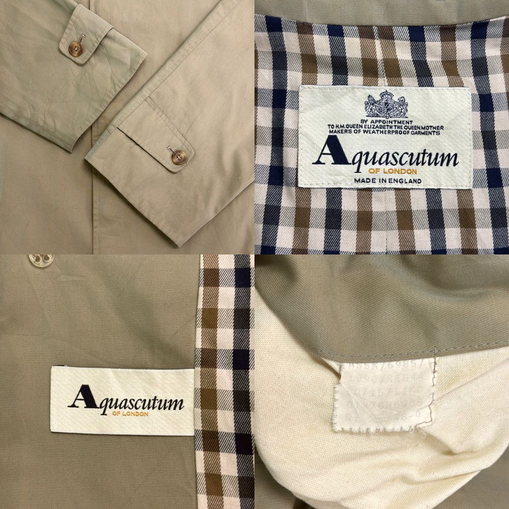 イングランド製 Aquascutum アクアスキュータム ステンカラーコート
