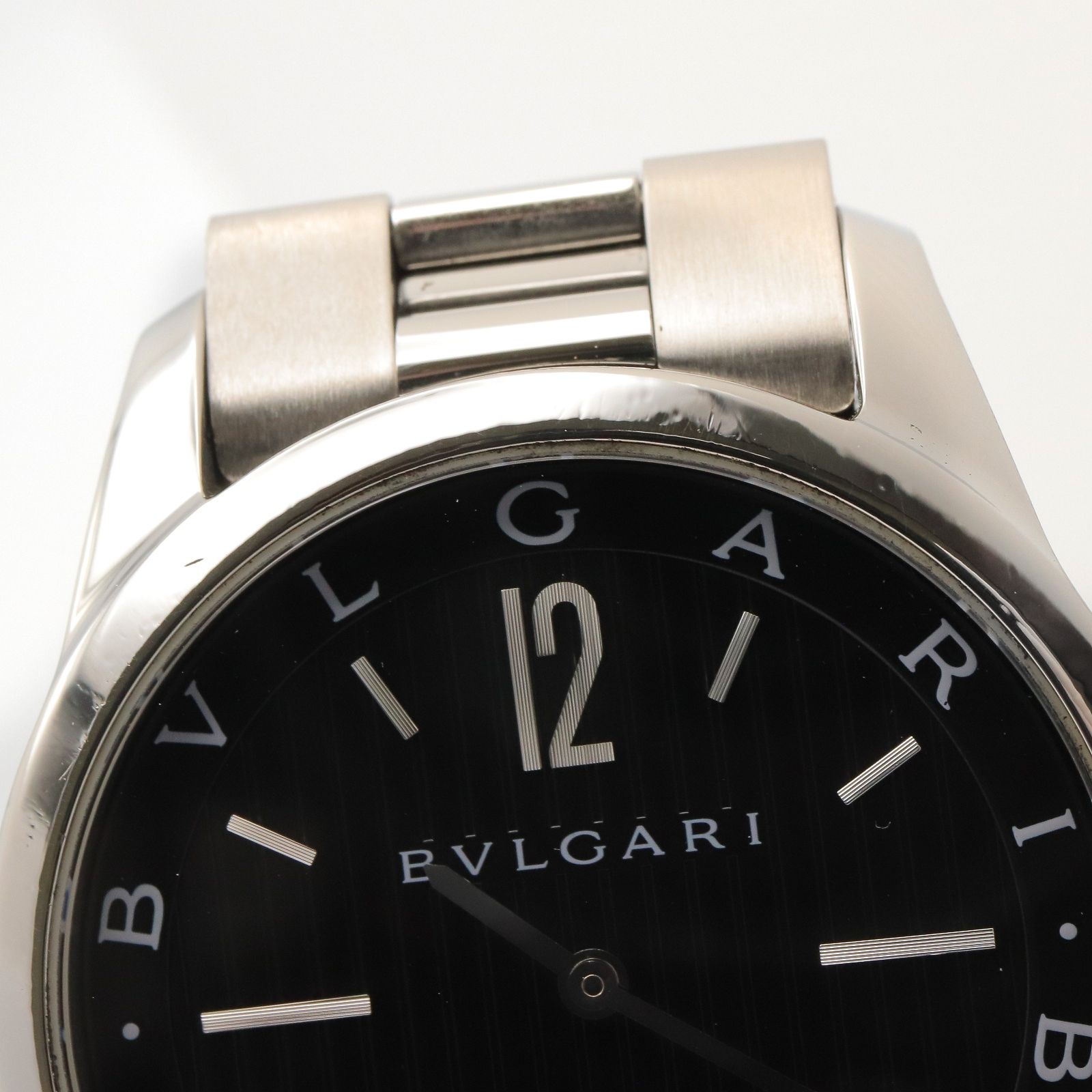 ブルガリ BVLGARI 腕時計 ソロテンポ ST37S ブラック ステンレス 