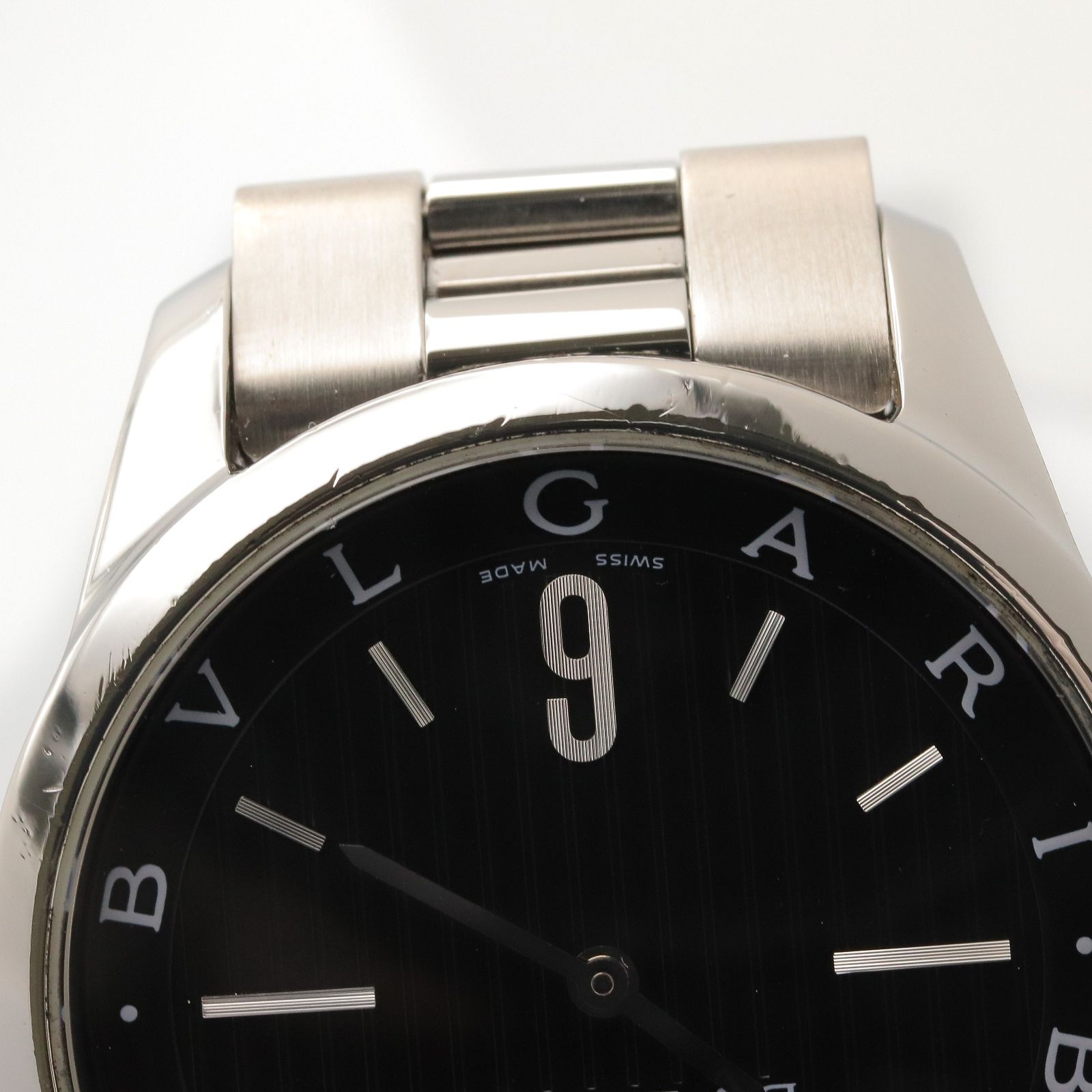ブルガリ BVLGARI 腕時計 ソロテンポ ST37S ブラック ステンレス 
