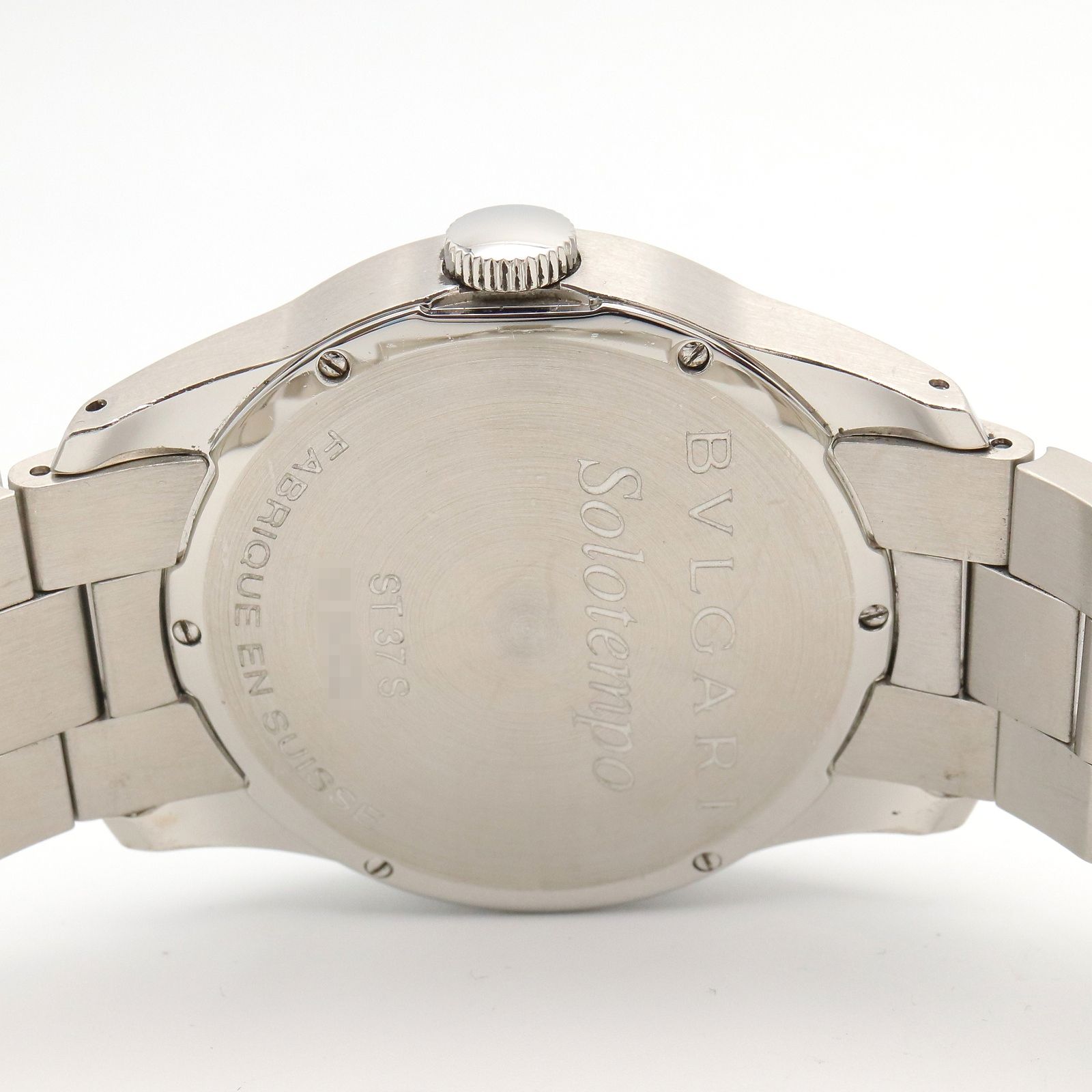 ブルガリ BVLGARI 腕時計 ソロテンポ ST37S ブラック ステンレス 