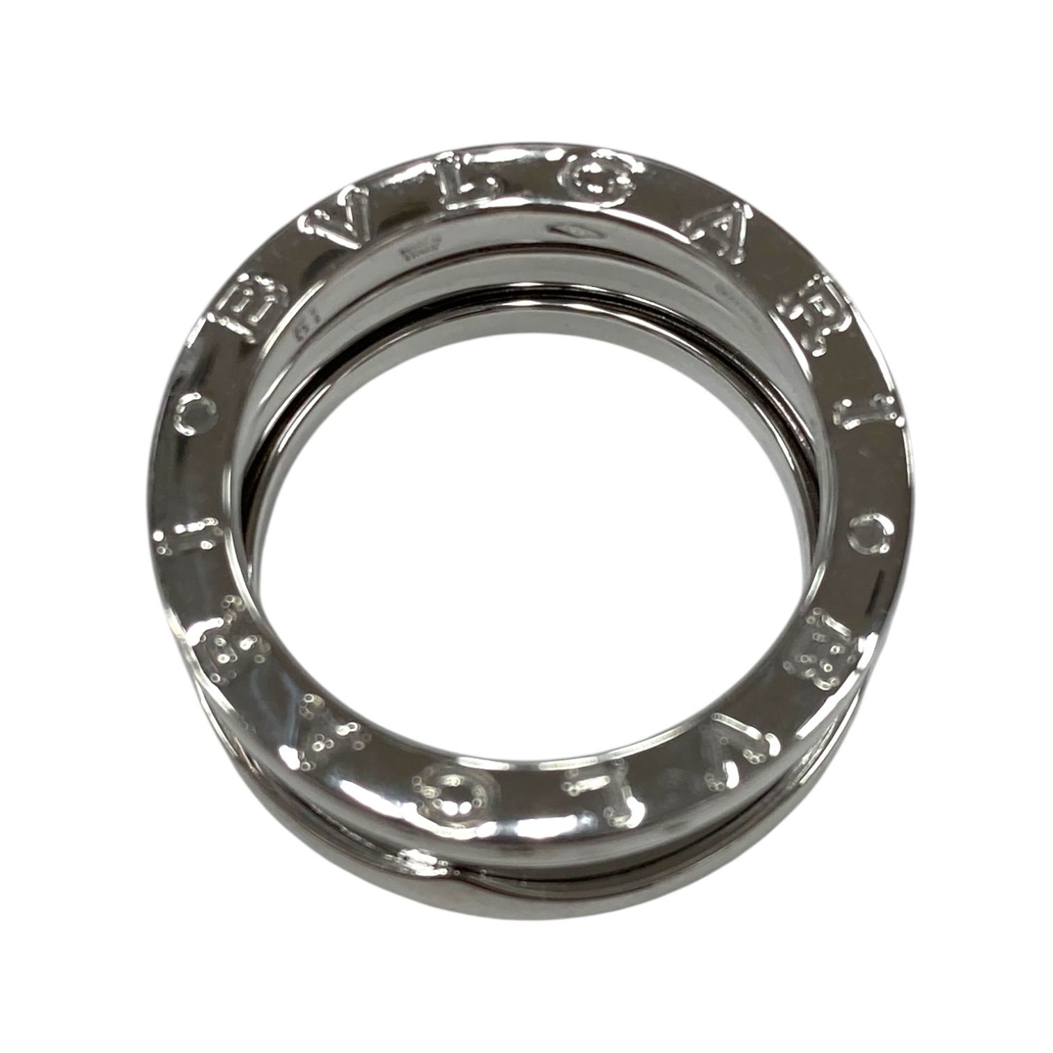 美品】BVLGARI ブルガリ ビーゼロワンリング K18WG 750 8.4g 11号 