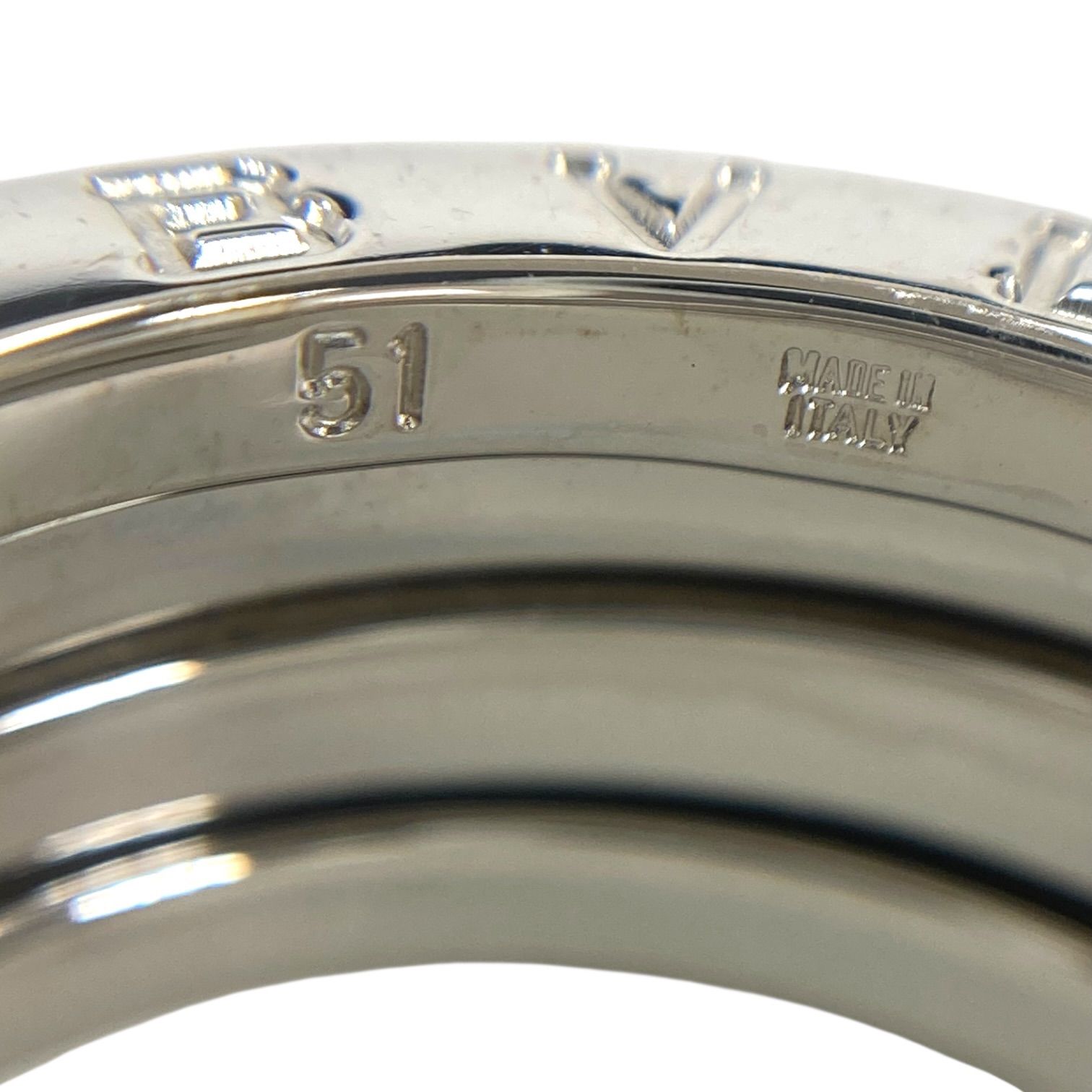 美品】BVLGARI ブルガリ ビーゼロワンリング K18WG 750 8.4g 11号 
