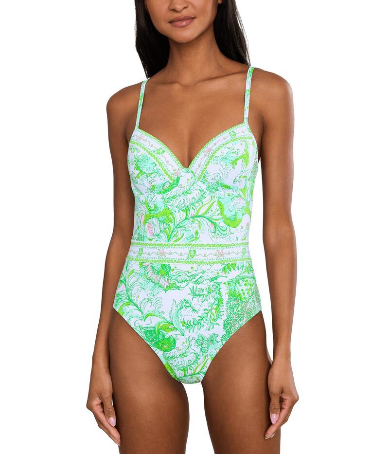リリーピュリッツァー レディース 水着 上下セット Lilly Pulitzer Palma OnePiece Resort White Sh ホワイト