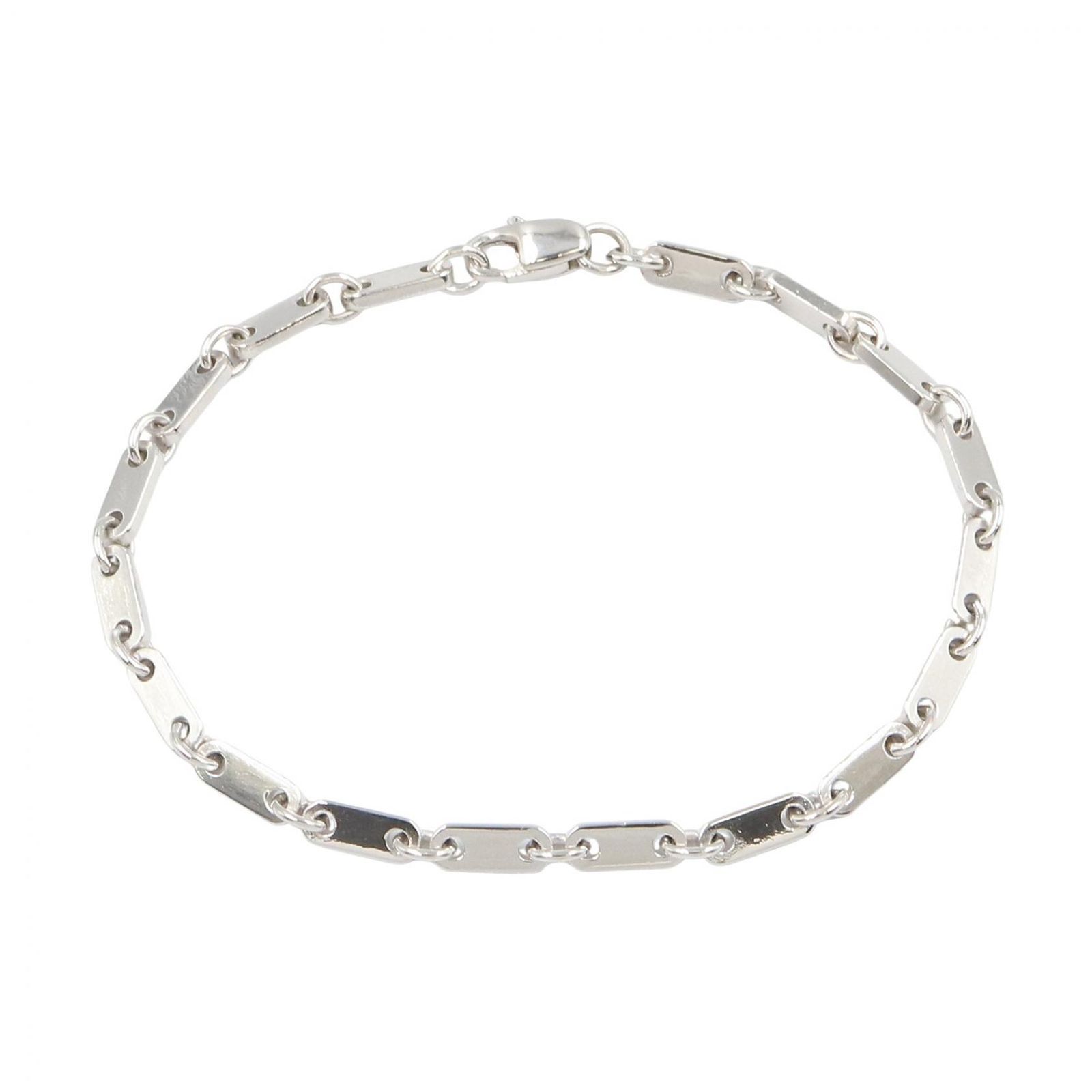 カルティエ CARTIER ブレスレット フィガロ ブレスレット 腕回り17㎝ K18WG(ホワイトゴールド) フィガロ ブレスレット ユニセックス Used A