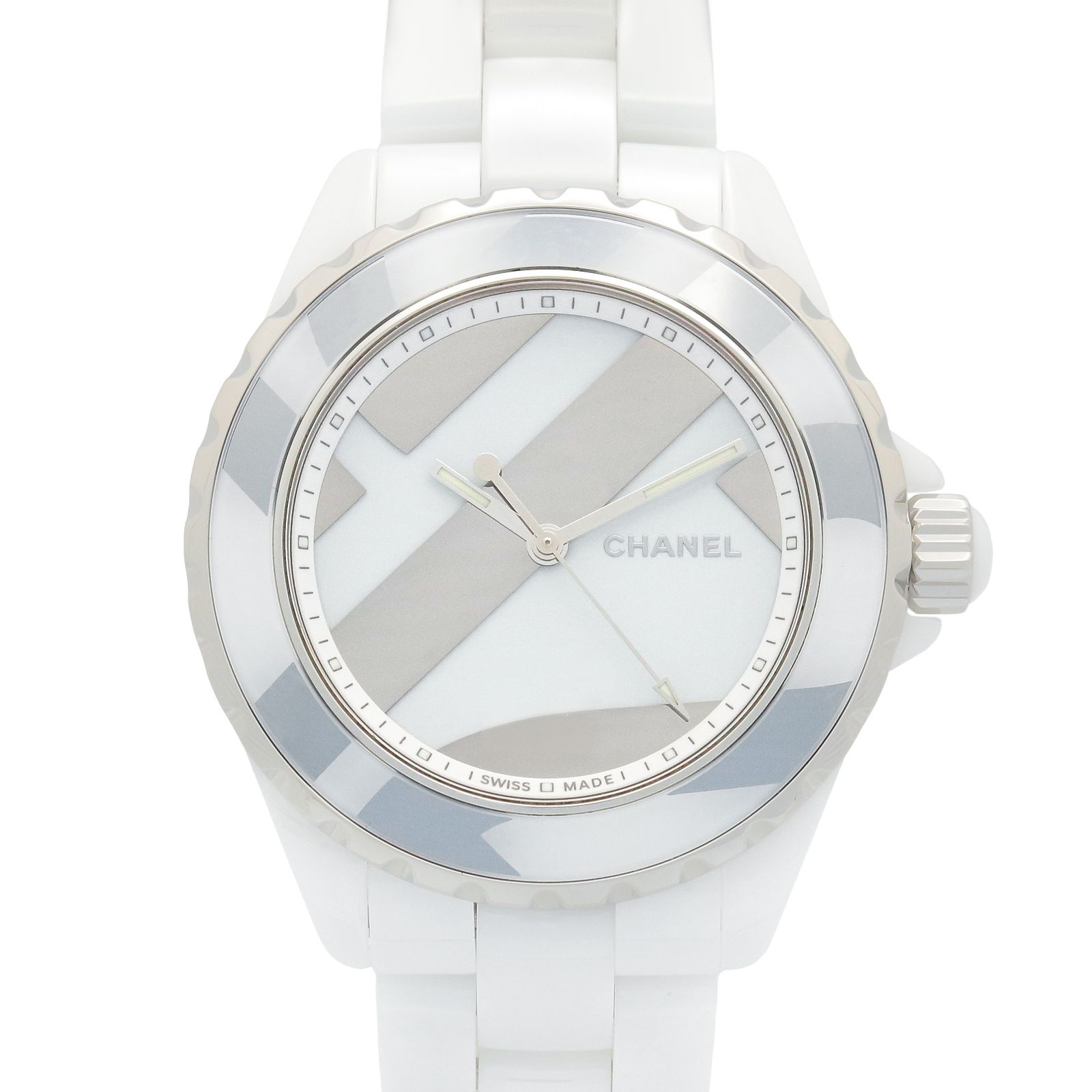 シャネル CHANEL 腕時計 J12 アンタイトル H5582 ホワイト セラミック J12 アンタイトル メンズ Used A