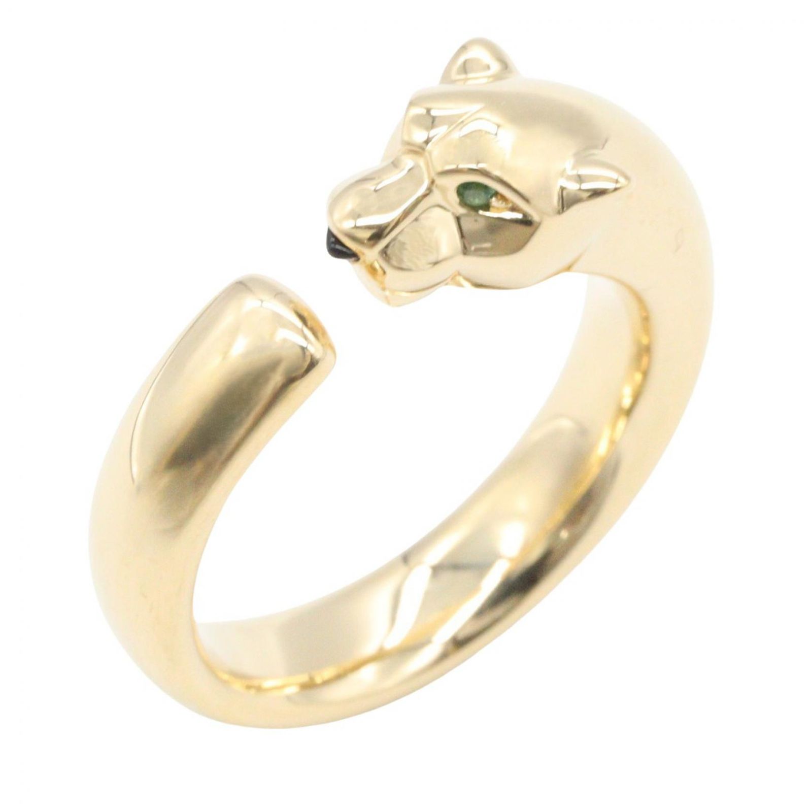カルティエ CARTIER リング・指輪 パンテールドゥカルティエ SM リング ツァボライトガーネット B4230100 K18（イエローゴールド） パンテールドゥカルティエ SM リング ツァボライト オニキス