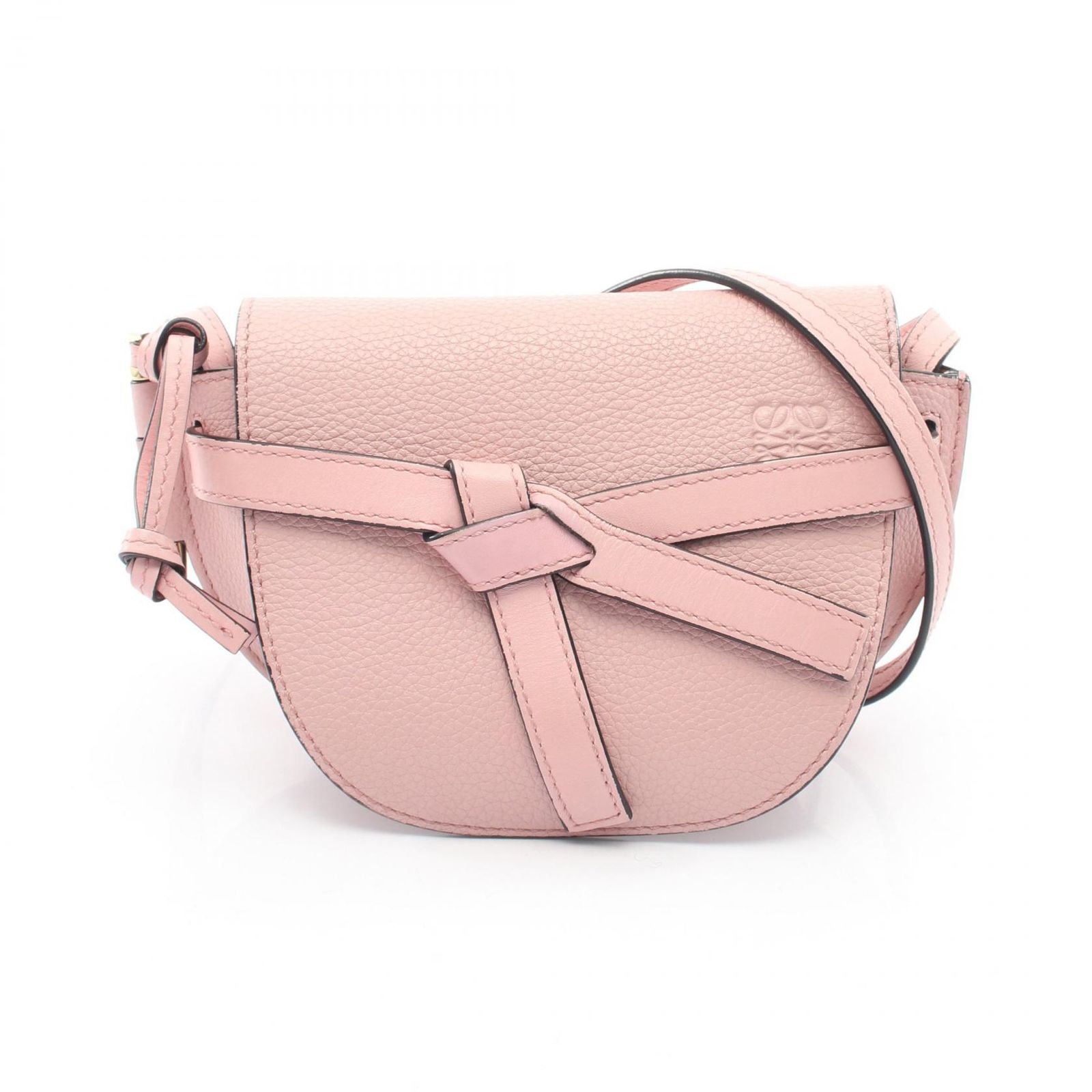 ロエベ LOEWE ショルダーバッグ ゲートバッグ ミニ 321.12.U62 ライトピンク レザー ゲートバッグ ミニ レディース Used B